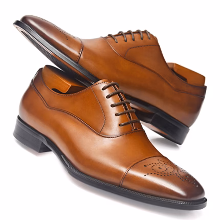 Oxford Brawn Leather Shoe