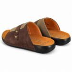Two Tone Wide Strap Slide Sandal - Image 5