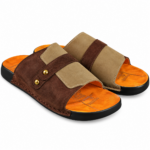 Two Tone Wide Strap Slide Sandal - Image 8