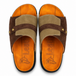 Two Tone Wide Strap Slide Sandal - Image 7