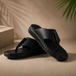 Doctor Classic Toe-Loop Black Sandal