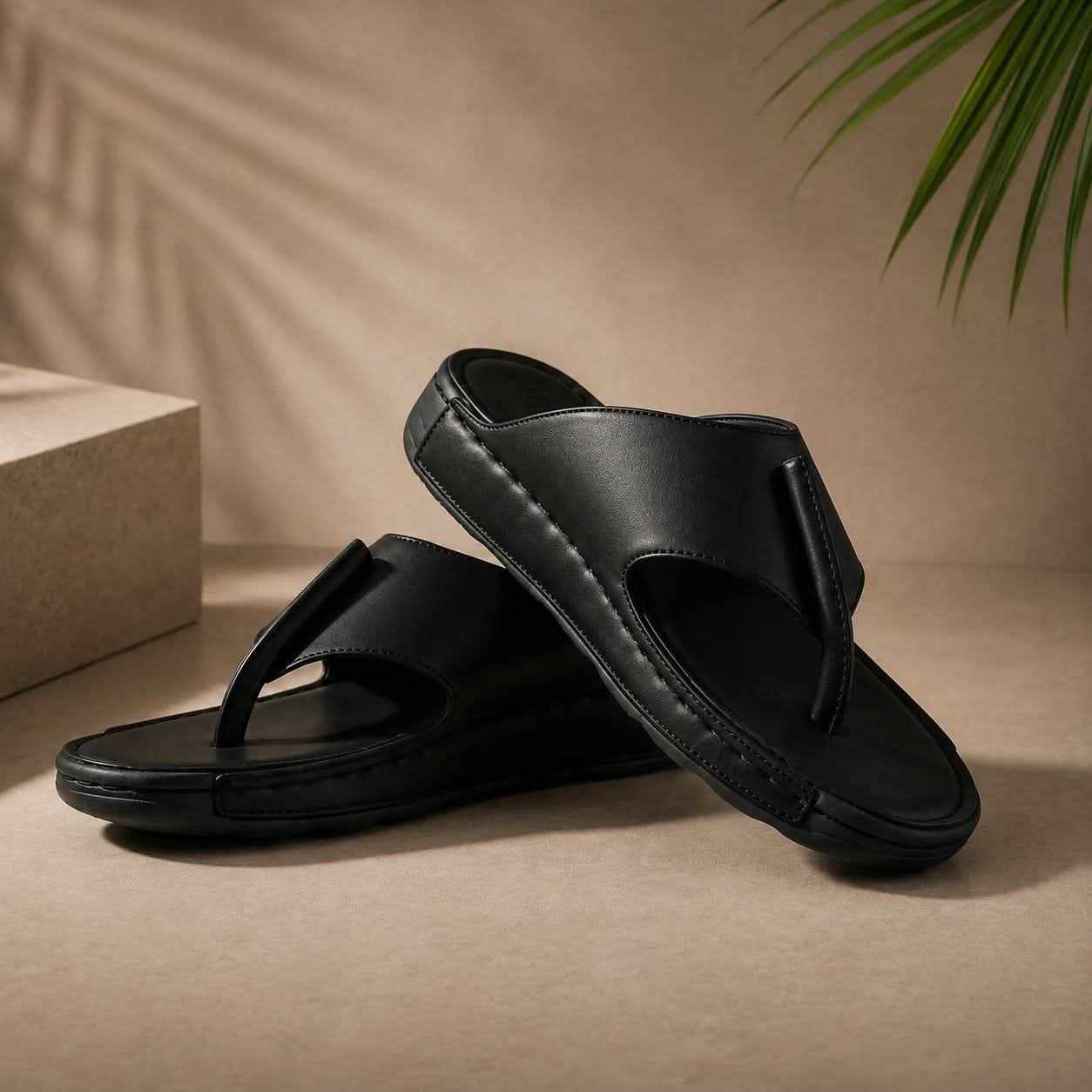 WhatsApp Image 2026-10-13 at 2.26.07 PM Doctor Classic Toe-Loop Black Sandal - Image 1